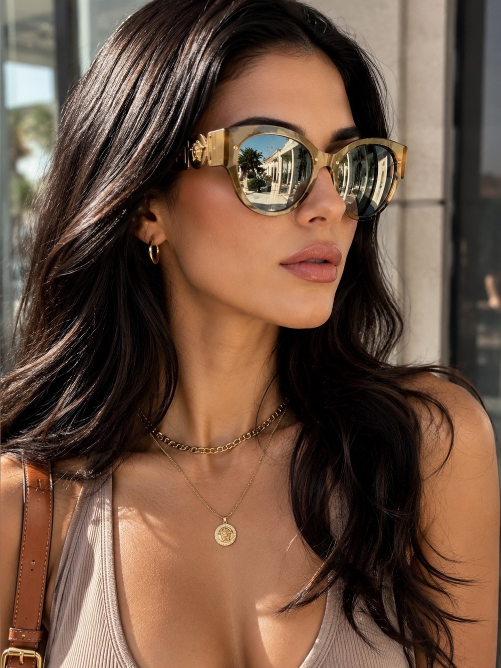 Authentic Versace VE2234 Tortoiseshell and Black Sunglasses